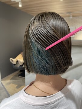 ヘアーメイク スリー(Hair Make 3) 切りっぱなしボブインナーカラー