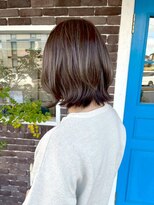 アズグロウ エクラ(AS GROW 'eclat) クラゲヘアー大人可愛い艶ブラウン外ハネボブ