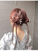 ツインアレンジ/アップスタイル/ヘアアレンジ