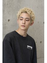 ユニオンデュオ 栄(Union Duo)&nbsp;ブリーチハイトーン×韓国風スパイキーショートパーマ