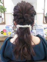 コアフィールフィス(COIFFURE fils) ふわふわ波ウェーブローポニーアレンジ♪