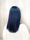 ダブルカラー×ネイビーブルー