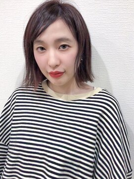 ローランド(Rowland) シンプルボブ！外ハネボブ！ラベンダーピンク