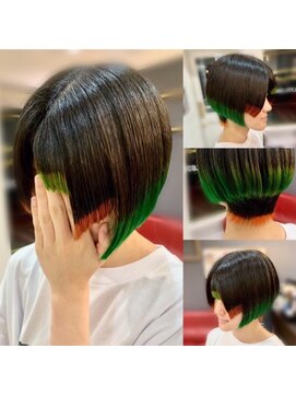 ディーリンク 南橋本店(HAIR MAKE DLINK) デザインカラーカット