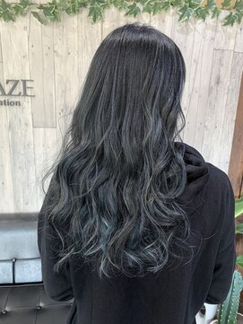 ブリーズ(BREAZE) デニムカラーブルー×シルバー［博多美容室］