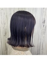 アンダーバーホワイト 南海難波店(_WHITE)&nbsp;【＿white+】ラベンダー×外ハネボブ