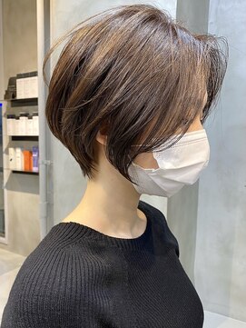 エリマ 調布(elima) 丸みショートボブ 大人美人ショート 絶壁解消 イルミナカラー