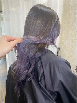 ファンド 千葉(fand) イヤリングカラー/ラベンダー/インナーカラー/メルティカラー