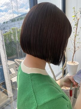 ロンド 表参道店(Lond) ラインボブ　ストレートボブ　髪質改善ボブ