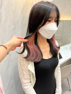 ロンド レア 天神大名店(Lond Le’a) ダブルカラー/インナーカラー/イヤリングカラー/ペールベージュ