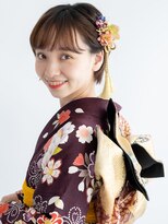 【ショートヘアー・ショートボブ】成人式振袖ヘアアレンジ 袴