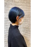 丸みショート☆ネイビーブルー