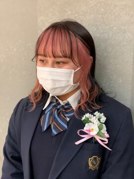 ロンドヴァリー 渋谷店(Lond vallee) 韓国風フェイスフレーミングピンク/渋谷