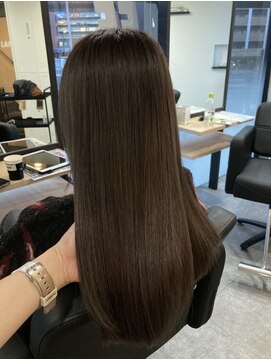 ラフ 難波店(LAFF) #黒髪#ボブルフ#ネビージュ#小顔#ワンレン