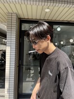 ウェルネス(Wellness)&nbsp;ハイライト波巻きマッシュアップバング束感ショート96