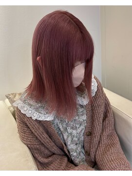 ベレーザ 渋谷(BELEZA) 5271ニュアンスカラーホワイトピンクオンブレミルクティーピンク