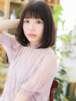 カバーヘア ブリス 大宮西口(COVER HAIR bliss)&nbsp;黒髪も大人かわいい♪厚めバング前下がりボブc5大宮10代20代30代