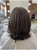 白髪ぼかしハイライト