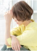 ★ミルクティーアッシュくせ毛風ショートボブ20代30代40代★10!