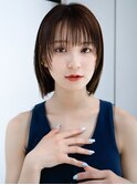 ミニボブ愛されショートウェットヘアフェイスレイヤーボブパーマ