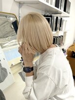 ノウハウ キョウト(KNOWHOW kyoto)&nbsp;切りっぱなしボブ/ショートボブ/ブロンドカラー