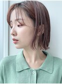 ショートヘアショートボブ縮毛矯正白髪ぼかし表参道青山30代