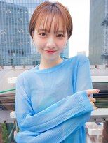 レゴ(REGO) プチショート＃ホワイトグレージュミニウルフチェリーブラウン