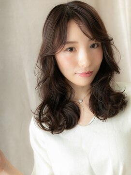 カバーヘア イヴ 戸頭店(COVER HAIR EVE) くすみベージュデジタルパーマ韓国風巻きロングY戸頭30代40代