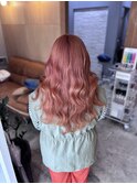 ブリーチあり暖色カラー