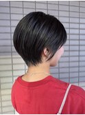 大人可愛い黒髪ショート/大人ショート