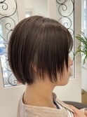 ショートヘア×縮毛矯正