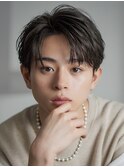 韓国センターパートコンマバングフェザーパーマニュアンスパーマ