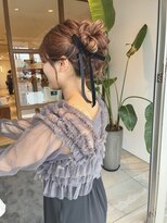 美容室 アイディー i-dee ゆるふわおだんご