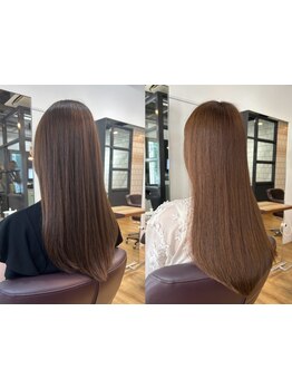 うねり.くせ毛.毛量の悩み解消！《髪質改善ストレート×こだわりのカット》で柔らかくて自然なスタイルに♪