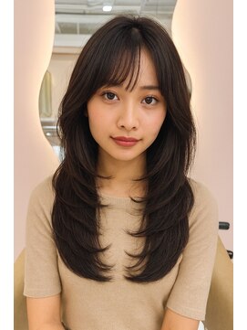 アンベル(ANBEL) 暗めカラー/小顔/オリーブグレー/ココアベージュ/髪質改善