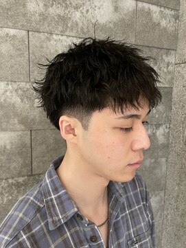 ニアウ 伊勢崎連取店(Niau) メンズベリーショートツイストスパイラルパーマメンズパーマ