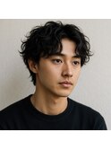 センターパートのルーズパーマ☆