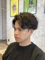 ステレオ ヘアデザイン 安城店(STEREO HAIR DESIGN)&nbsp;センターパート×シャドウパーマ