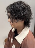 メンズサーフカール/波巻きスパイラルパーマ/ウルフパーマ/名駅