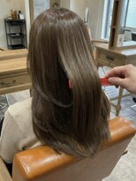 エミュー 大船店(emue) 大船ワンカラーブリーチなしダブルカラーオリーブブラウンカラー