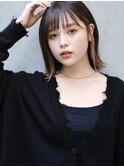 大人可愛い 切りっぱなしボブ 20代30代40代◎くびれヘア 新宿