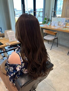 エクファ ヘアエステアンドスパ(ex-fa hair esthe&spa) ピンクベージュ/アンブレラカラー/クールショート/前髪/草津