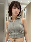 ハッシュカットをウェーブに♪