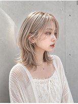 アースオーセンティック 熊本長嶺店(EARTH Authentic)&nbsp;ハッシュカットとブロンドカラー
