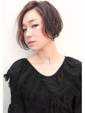 アン ヘア デザイン(un hair design) 【 un 】ショートボブ×ニュアンス×イルミナカラー