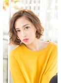 【ROSSO　阿垣】大人可愛く☆くせ毛風ボブ【十日市】