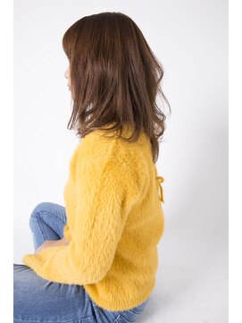 エスアンドエフ美容室 松富店(S&F) 大人かわいい無造作カールセミディ