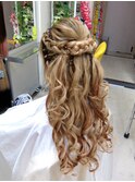 大人かわいい☆ハーフアップ