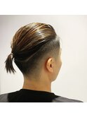 メンズツーブロックフェードマンバンヘアー_54