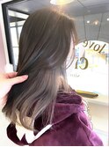 インナーカラー★ホワイトグレー